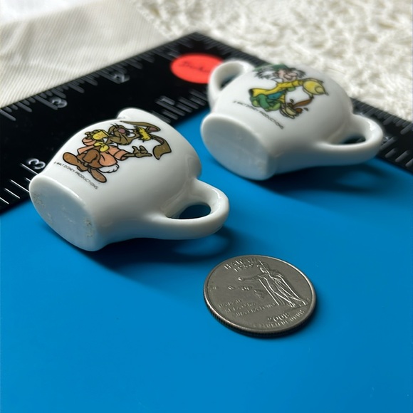 🖤Vtg Disney Ceramic tea miniature set of Alice in Wonderland - Picture 12 of 14